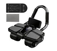 Rueda de rodillo central con soporte para codo, entrenador de fuerza abdominal inteligente con soporte para teléfono incorporado, batería recargable por USB de 500 mAh, capacidad de carga resistente d
