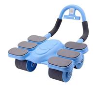 Rueda de rodillo de rebote automático, máquina de fitness, cuatro ruedas a partir de scooter, entrenamiento abdominal para mujeres, para hombres, equipos de entrenamiento básico