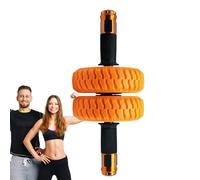 Rueda de rodillo para abdominales | Rueda de entrenamiento de 6 pulgadas para gimnasio en casa, accesorios de gimnasio en casa con rodamientos de bolas para ejercicio en el suelo, patio familiar
