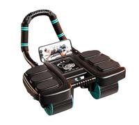 Rueda de rodillos AB | 4 ruedas abdominales de rebote | Rodillo de entrenamiento Abdomen | Equipo de entrenamiento de energía nuclear con rodilleras para entrenamiento en, fitness abdominal y