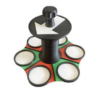 Rueda de ruleta para beber, ruletas divertidas para fiestas, soporte para copas de vino, juego social interactivo, entretenimiento de mesa de bar, ideal para amigos, reuniones, construcción de equipos