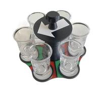 Rueda de ruleta para juegos de beber | Divertidos juegos de beber ruleta - Soporte para copas de vino para fiestas familiares, amigos, reuniones, empresas, eventos de construcción de equipos