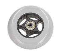 Rueda de silla de ruedas de goma de 4 pulgadas de bajo ruido de pimienta de repuesto piezas gris para agricultor