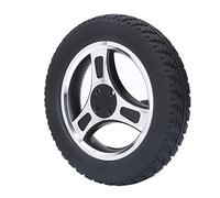 Rueda de silla de ruedas PU acero cubo 4 hoyos Walker Tire 250 mm