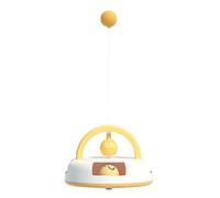 Rueda de tenis de mesa de juguete, palo de cosquillas, colorido, suministros autosuficientes interactivos para interiores cuando no es mejor para aburrirse para gatitos de interior, jugar y hacer