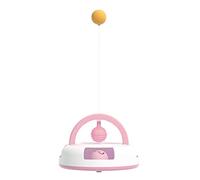 Rueda de tenis de mesa de juguete, palo de cosquillas, colorido, suministros autosuficientes interactivos para interiores cuando no es mejor para aburrirse para gatitos de interior, jugar y hacer