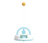 Rueda de tenis de mesa de juguete, palo de cosquillas, colorido, suministros autosuficientes interactivos para interiores cuando no es mejor para aburrirse para gatitos de interior, jugar y hacer