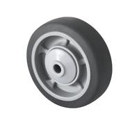 Rueda de TPE sobre llanta de PP eurokraft basic, rodamiento de bolas, protección contra hilos