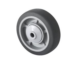 Rueda de TPE sobre llanta de PP eurokraft basic, rodamiento de bolas, protección contra hilos