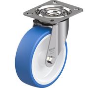 Rueda de TPU, carcasa de chapa de acero Blickle, Ø x anchura de rueda 125 x 40 mm