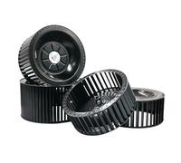 Rueda de viento centrífuga de plástico, impulsor de rueda de viento de plástico, ventilador de motor con rueda impulsora, aire acondicionado (C238 x 108 x 10)