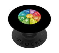 Rueda del Festival Pagano del Año Brujería Oculta PopSockets PopGrip Adhesivo
