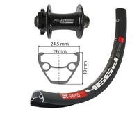 Rueda delantera 6 tornillos XLC TA-15 DT Swiss V.6.5 A/Oe. 27,5"