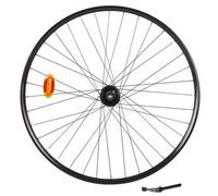 Rueda delantera bicicleta 28" con buje dinamo Shimano Deore XT eje pasante Talla única