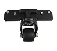 Rueda delantera con ruedas giratorias para maletín de herramientas Packout, 360°, de metal, color negro, fácil montaje sin taladrar, mejora la maniobrabilidad