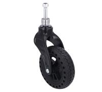 Rueda delantera de repuesto de 6 pulgadas de goma Du TPE, antideslizante, capacidad de carga de 75 kg, rodamiento suave para andadores, rodillos y accesorios de carrito