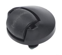 Rueda delantera de repuesto para aspiradora robótica, maniobrabilidad mejorada, transición suave, construcción resistente, instalación sin esfuerzo, se adapta a varios modelos, negro y blanco, 1 pieza