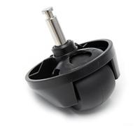 Rueda delantera de repuesto para robot limpiador de suelos Zaco W400 W450 W455 - Montaje fiable de plástico y metal negro, 1 pieza