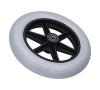 Rueda delantera de silla de ruedas Caster de 10 pulgadas Caster Flat Accessory Accessy 12 mm Róying Alejo Material de goma de aleación de aluminio para silla de ruedas Piezas de