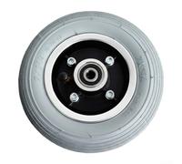 Rueda delantera eléctrica para silla de ruedas de 7 pulgadas con neumático y llanta de aleación de aluminio, compatible con ejes de horquilla estándar para necesidades de reemplazo y actualización