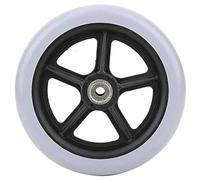 Rueda Delantera para Silla de Ruedas, 6 Pulgadas, Goma Antideslizante, Gris, Carga Máxima 120kg, para Personas con Discapacidad y Adultos Mayores