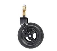 Rueda Delantera Sólida para Silla de Ruedas de 7 Pulgadas, Rueda de PU de 360 grados, Rueda con Resorte de Absorción de Impactos para Sillas de Ruedas, Andadores, Andadores