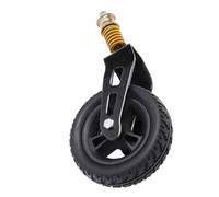 Rueda Delantera Universal de PU para Silla de Ruedas, 15,24 cm, con Resorte Amortiguador, Rotación 360 Grados, Capacidad 75 kg