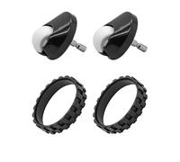 Rueda delantera y neumáticos de repuesto compatible con iRobot Roomba series 500/600/700/800/900 (860, 870, 675, 880, 960, 980) - Piezas antideslizantes(4pcs)
