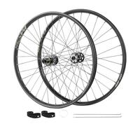 Rueda Delantera Y Trasera DH Freno De Disco 26/27,5/29" Juego De Ruedas para Bicicleta De Montaña Eje Pasante Boost Buje 32H para 8-12 Velocidades Ancho 35mm(Front+Rear,26'')