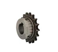Rueda dentada de rodillos dentados, Piñón de cadena con rodillo dentado, 1 pieza, rueda dentada de transmisión 08B, 45#, engranaje de cadena de acero, 12 dientes, 24 dientes, orificio de chaveta de 12