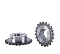 Rueda dentada de transmisión industrial 08B, n.° 45, engranaje de cadena de acero, 18/19 dientes, diámetro interior de 10-40 mm, 1 unidad(25mm (keyway 8mm),18 Teeth)