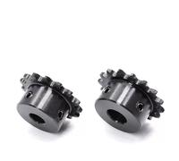 Rueda dentada industrial 04C de 12/13/14 dientes, cadena de acero n.° 45, diámetro interior de engranaje de 5-16 mm, paso de 35 mm(12mm,12 Teeth (1pc))