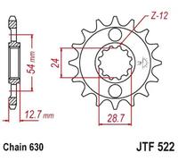 JTSPROCKETS JTF522.15 Piñón para cadena