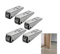 Rueda direccional de nailon PP de acero inoxidable, silenciosa y resistente al desgaste, adecuada para plataformas telescópicas de isla, cajones de tatami, daños en puertas y mantenimiento de caída (5