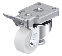 Rueda elevadora HRLK-SPO Blickle, dimensiones de la placa 100 x 85 mm, rodamiento de bolas