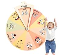 Rueda emocional de madera - Tabla decorativa y educativa, tabla de emociones para profesores, psicólogos y niños | accesorio educativo para gestión conductual, clase, regalo bienestar mental