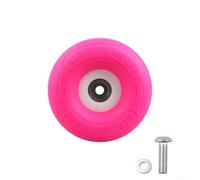 Rueda fácil 74m m de la TPE de los PP balanceo silencioso para Brompton | Tecnología de rodadura silenciosa, empuje suave, se adapta a brompton, tamaño de 74 mm, material PP+TPE (rosa)