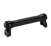 Rueda fácil de aleación de aluminio EVTSCAN, barra telescópica de extensión para bicicleta plegable Brompton 3sixty, longitud de contracción de 124mm(Negro)