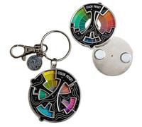 Rueda giratoria Colo R de 20 tonos, identifica rápidamente las relaciones tonales, pin de esmalte de color, pines de solapa de rueda de color creativo para aliviar el estrés, adecuado para regalos de
