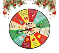 Rueda giratoria de 25 cm con precio navideño, gran rueda giratoria, juego de festivo, decoración de juegos festivos de madera robusta con un diseño de 25 cm, que es una entretenida