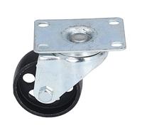 Rueda giratoria de 3 pulgadas, rueda universal de hierro fundido con doble rodamiento y placa giratoria, rueda de repuesto de alta resistencia para carritos y vagonetas en