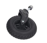 Rueda giratoria de 7 pulgadas, reemplazo de rueda delantera universal para silla de ruedas, rueda sólida de PVC con cubo de PU con rodamiento de acero, alta capacidad de carga 120