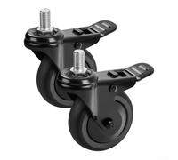 Rueda giratoria de bloqueo de 3 pulgadas para parrilla de pellets, repuesto giratorio resistente con freno para Navigator 850 Austin XL para Pro Series 1100 BBQ uso al aire libre, plástico, 1 paquete