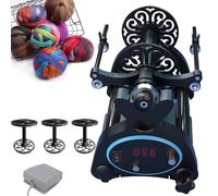 Rueda giratoria de hilo eléctrico con controlador de pie, velocidad ajustable y función de marcha atrás para el procesamiento de tejido y roving