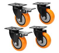 Rueda giratoria de la placa Rueda giratoria Heavy Duty 4 pulgadas Ródido de bolas dual 250 libras Capacidad 4 piezas establecidas para equipos de carrito y uso industrial