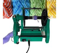 Rueda giratoria de lana, máquina de bobinado eléctrica con velocidad ajustable, brazo de fibra de carbono, 800 rpm, 4 rodamientos de bolas para lana, seda, tejido de fibra