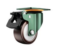 Rueda giratoria de metal de calidad, 70 mm de ancho, soporta 48 kg, función de deslizamiento y bloqueo efectivo Ruedas giratorias globales para gabinetes