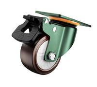 Rueda giratoria de metal de calidad, 70 mm de ancho, soporta 48 kg, función de deslizamiento y bloqueo efectivo Ruedas giratorias globales para gabinetes