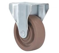 Rueda giratoria de nailon, placa fija de 4 pulgadas, resistente, resistente al calor, para carrito de máquina, rodamiento resistente, rodamiento suave, uso industrial