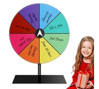 Rueda giratoria de precio - Rueda de rueda de rueda de color, rueda de rotación editable | Spinner de rueda de precio antideslizante de 8 colores con soporte, rotación colorida de victoria de la